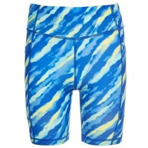 ID Ideology Big Girls Tie-Dyed Print Biker Short, Created for Macy's - Deep